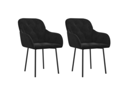 Dining Chair, Dining Chairs Vidaxl Preto Veludo (n/a)