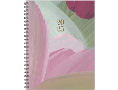 Livro Abstract Art 2025 8.5 X 11 Softcover Weekly Planner de Willow Creek Press (Inglês)