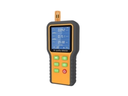 Medidor de qualidade do ar Slowmoose, medidor de CO2, detector de formaldeído, TVOC/temperatura/umidade interna com campainha