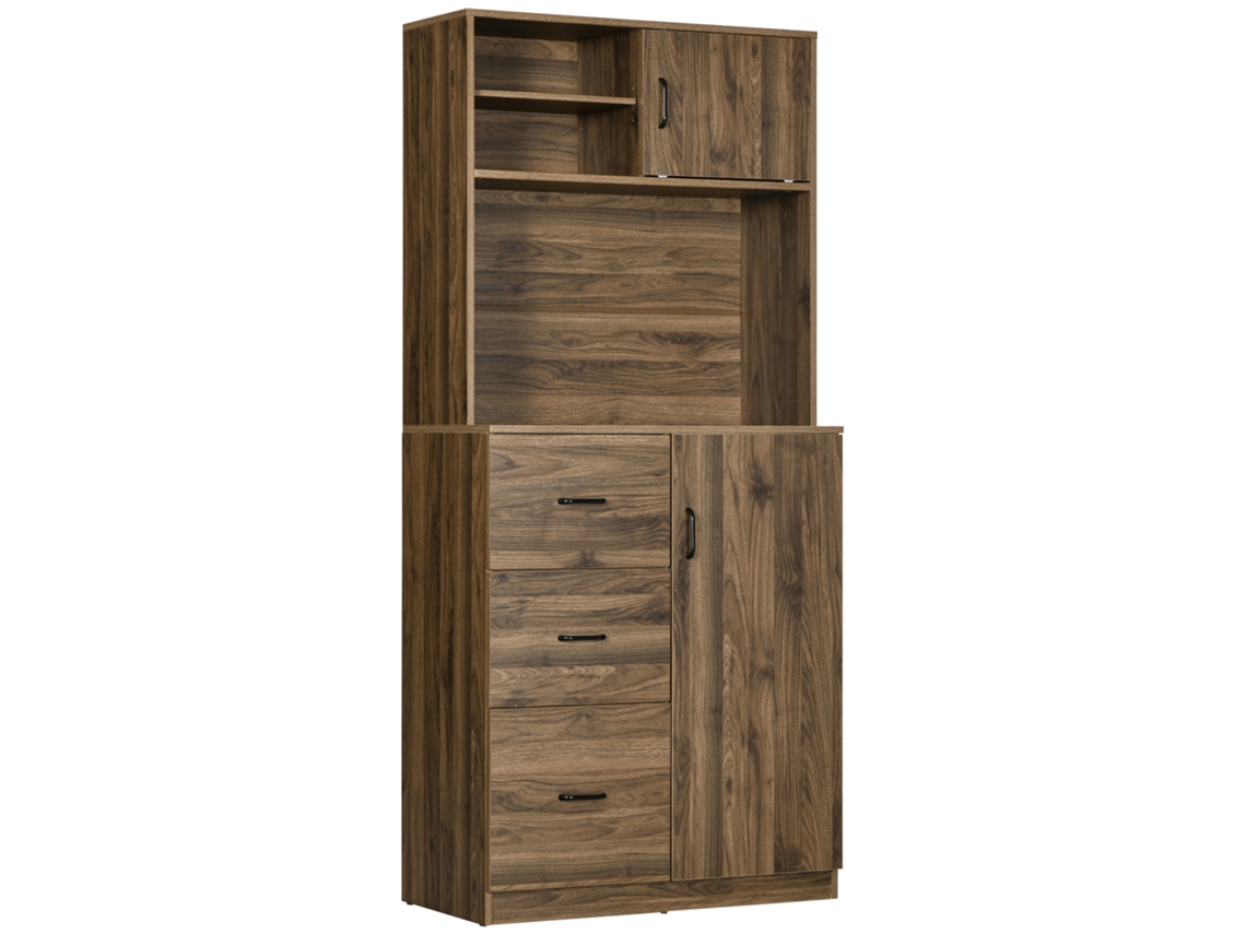 Credenza Moderna BTFORUS com 3 Gavetas e Armário Móvel