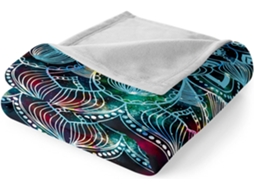 Manta de Flanela Xadrez Mandala Fansu Quente e Macia Microfibra para o Inverno Ideal Cama Ou Sofá Adequada Adu