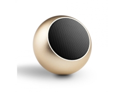 Coluna Bluetooth Tws Subwoofer Sem Fio para Iphone Android Gold