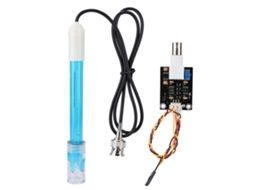 Aetheria sensor de Ph Módulo Sonda Eletrodo Composito Bnc 0 14ph Preciso ±0.1ph 5v