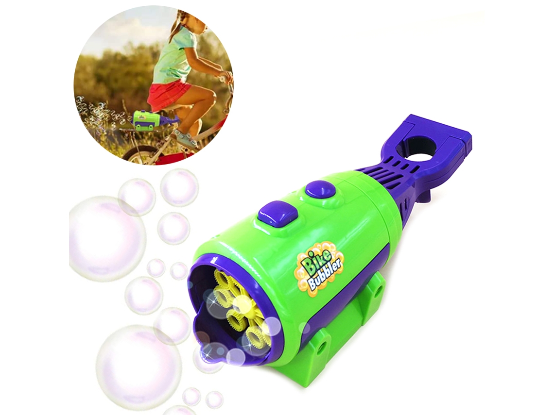 Primerox máquina de Bolhas Automática para Crianças, Brinquedo de Verão para Festas e Bicicleta Infantil