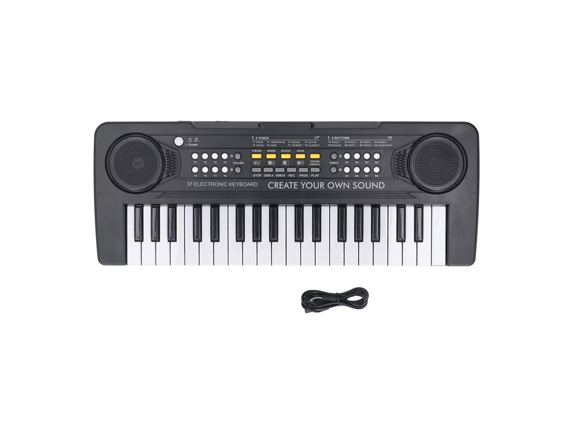 Mali teclado Piano Eletrônico 37 Teclas Brinquedo Musical Educativo para Crianças com 3 Anos Ou Mais