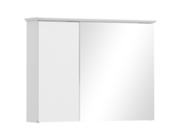 Armário Casa de Banho com Espelho Mdf Cor Branco 65x15x49 cm Homcom