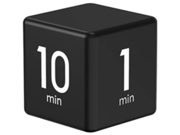 Timer Portátil 1-3-5-10 Min, Display Led, Volume Ajustável, Para Cozinha, Escritório, Trabalho