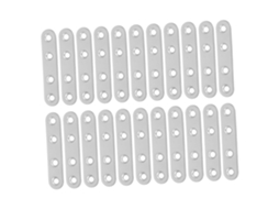 Conjunto de 40 Peças de Suportes Angulares Planos em Aço Inoxidável, Reforços de Canto Reforçados para Reparos. SFUSHOS