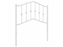 Headboard, Headboards Vidaxl Preto Aço (80 Cm)