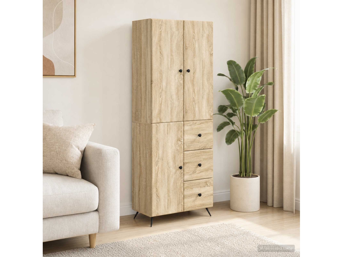 Vidaxl Conjunto De Gabinete 2 Unid. Carvalho Sonoma