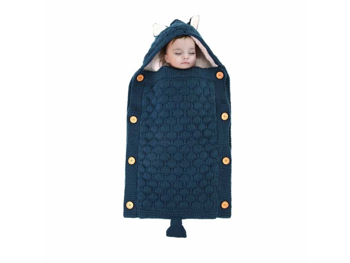 Saco De Dormir De Inverno Para Bebê Cobertor De Dormir Quente E Grosso De Malha Para Bebê 70 X 40 Cm Yunzii
