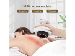Massageador Corporal Elétrico Gua Sha Para Uso Doméstico - Ventosaterapia Com Sucção A Vácuo E Aquecimento Alív Io Da Queima De Gordura