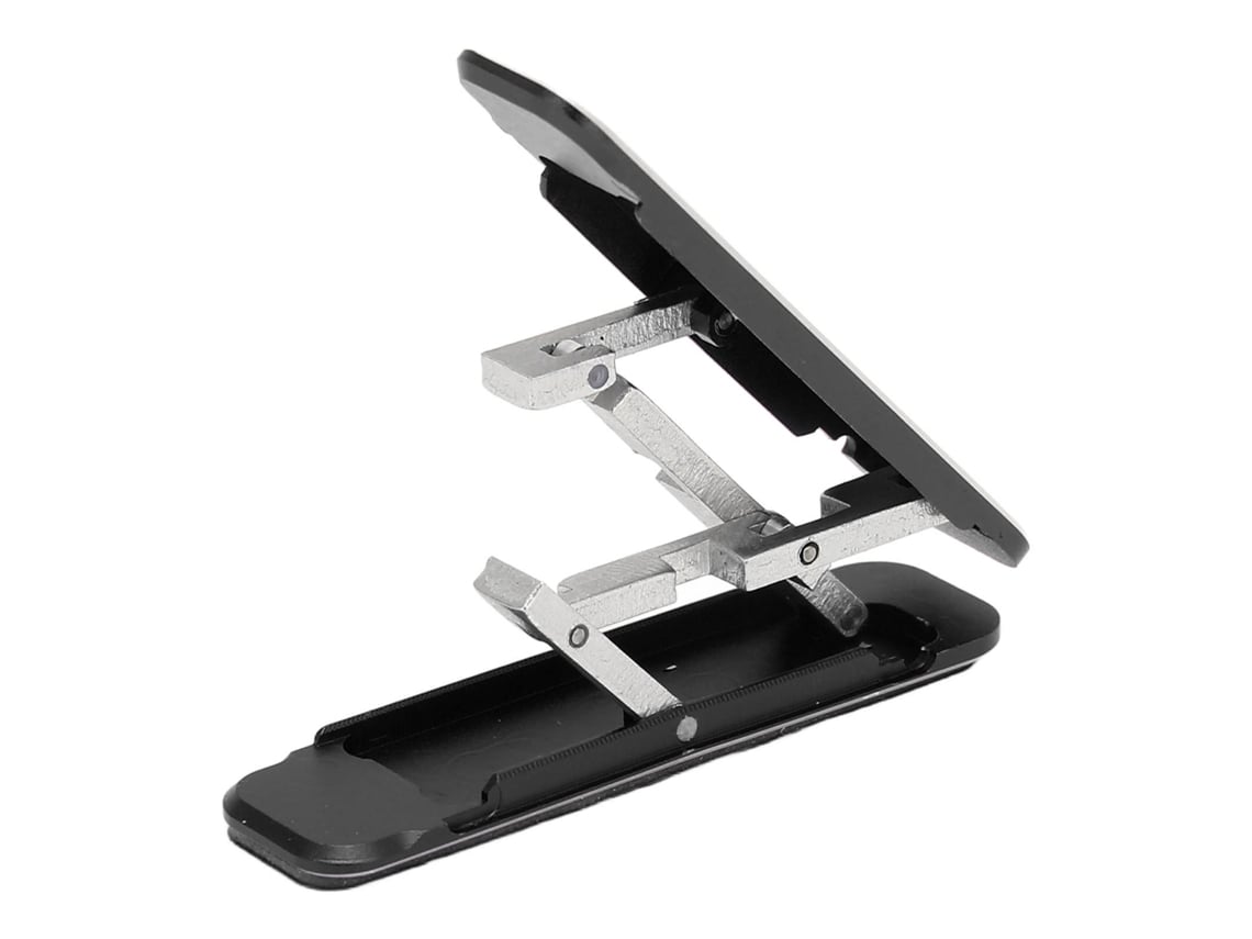 Suporte para Celular Plegável em Forma W Autoadesivo com Ângulos Múltiplos para Smartphones 4, 8 Polegadas Preto com S/MARCA