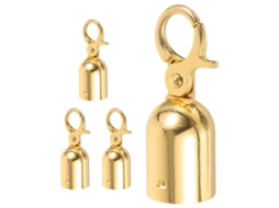 Kit De 4 Ganchos De Aço Inoxidável Dourados Para Cordão, Design Elegante E Fácil Instalação Para Barreiras De Segurança