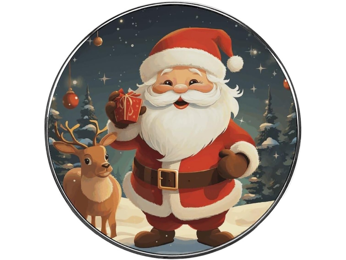 Ímã De Geladeira Natal Do Papai Noel, Ímãs De Liga Metálica Para Geladeira, Para Quadro Branco, Cozinha, Escritório