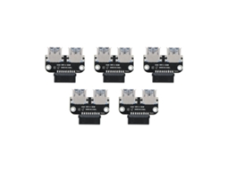 Adaptador De 5 Peças De Conector De Placa Mãe Usb3.0 19 Pinos Para 2 Portas A Usb3.0 Preto Luz Dourada
