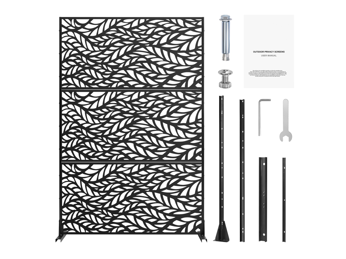 Tela Metálica Succebuy, 120 X 183 Cm, Painéis Exteriores, Pretos
