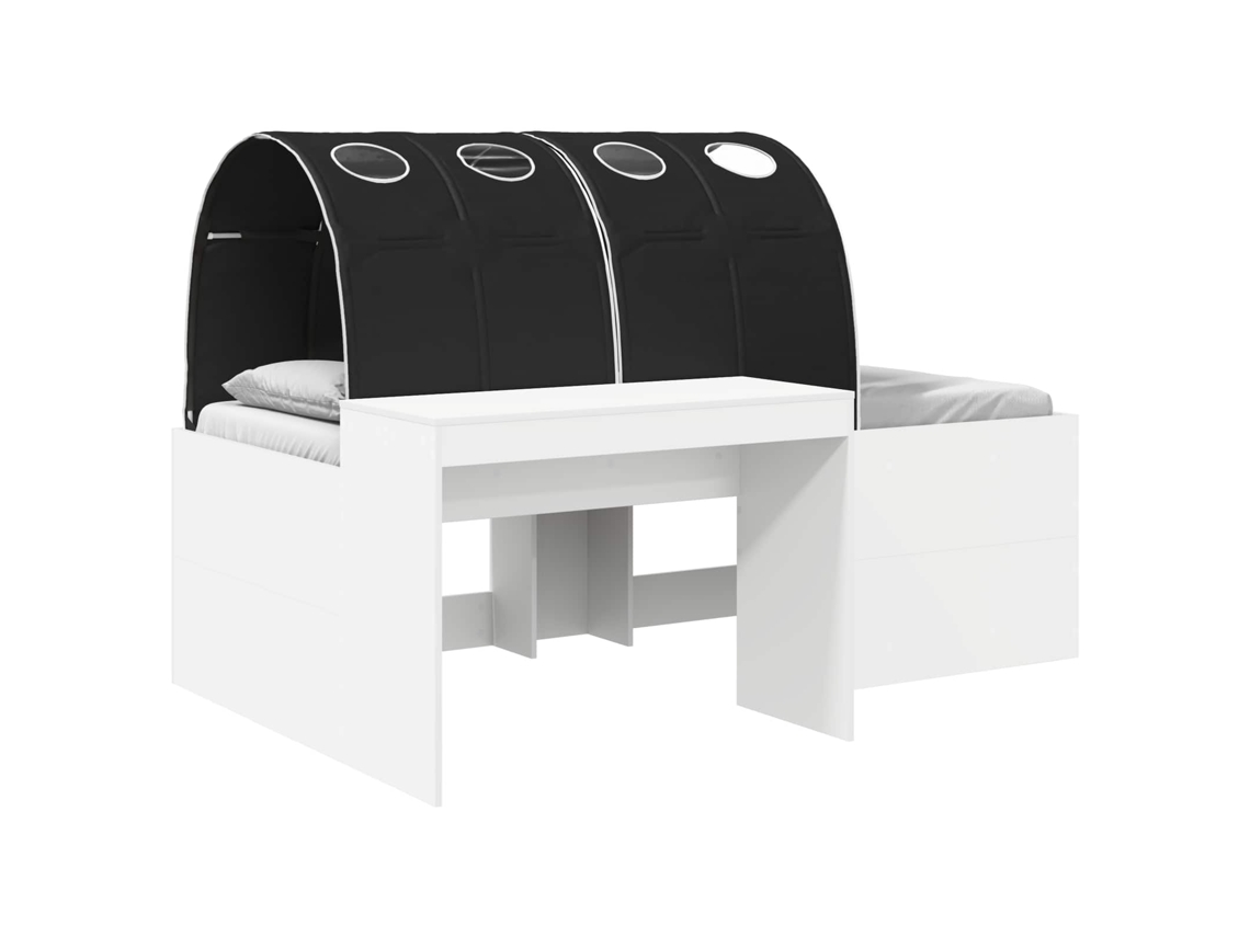 Cama com Túnel 4 Pcs MAISON EXCLUSIVE (branco e preto)
