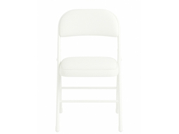 Silla Metálica Acolchada Plegable 80x46x46 Cm | Ideal Para Hogar Y Eventos Marrón Unidad