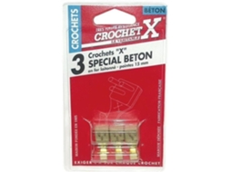 X Gancho De Latão Especial Para Concreto Conjunto De 3 Crochet X