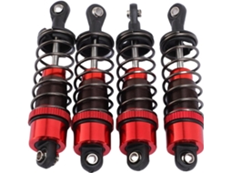 Kit com 4 Amortecedores de Liga de Alumínio Leve de 70 Mm para Carros Rc na Escala 1:10. SFUSHOS