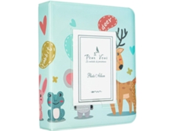 Mini Álbum de Fotos Fofo com Desenho Animado, 64 Bolsos para Fotos de 5x7, 5 Cm BRILVIBERA