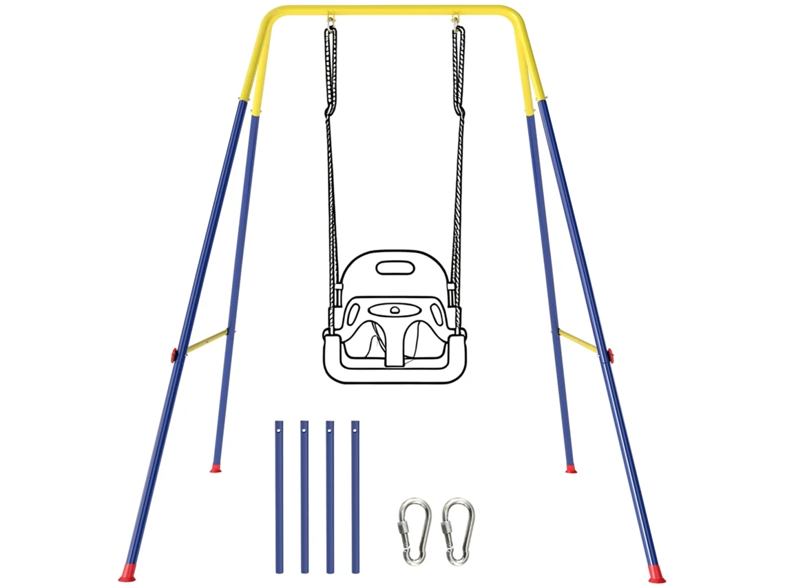 Estrutura de Baloiço Infantil Dobrável, Azul LAMAISON