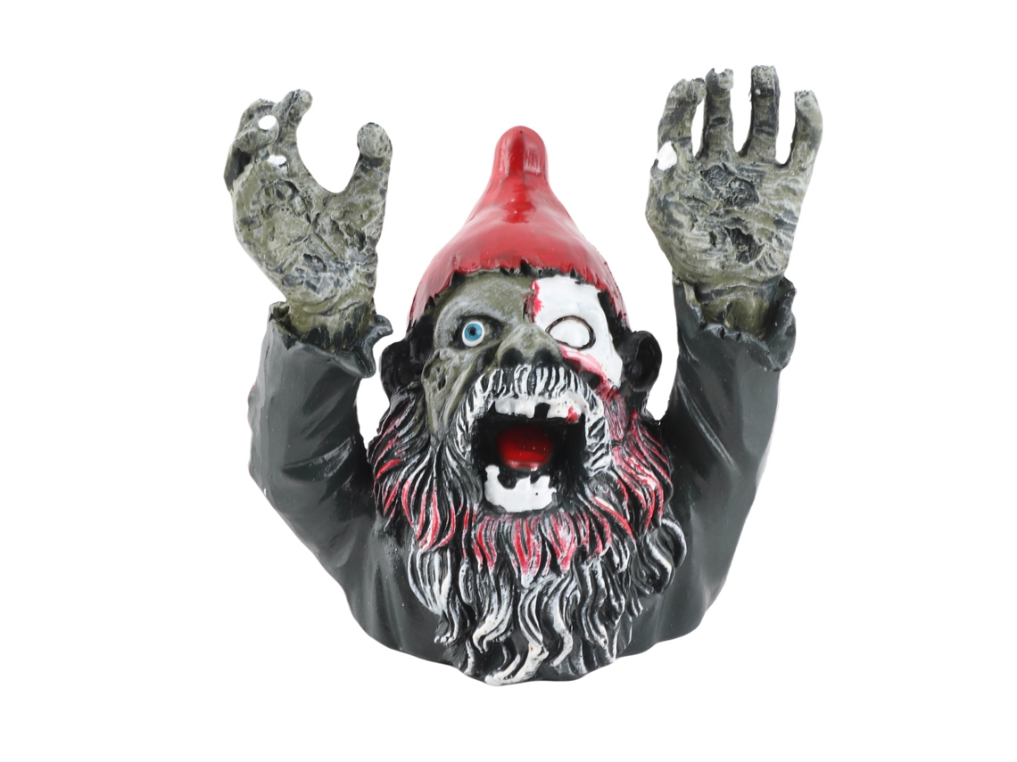 Estátua De Anão Zumbi Evil Scary Para Jardim Decoração De Halloween Outdoor Ornament