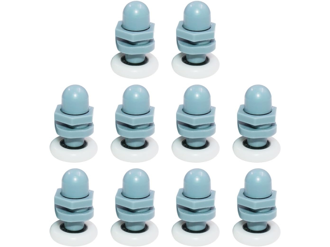 Conjunto De 10 Rodízios Para Porta Vidro Deslizante Banheiro, Design S