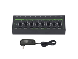 Amplificador De Fones De Ouvido 8 Canais Portátil Com Controle Independente E Luz Rgb Us Plug 100-240v