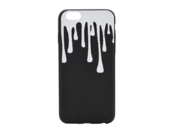 Capa de Telefone Preta EOOCOO para iPhone 6s, opaca e dura