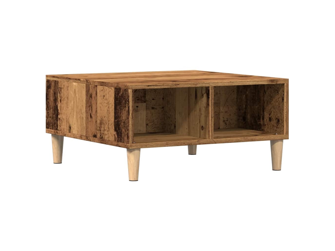 Mesa de Centro 60x60x30 cm Derivados de Madeira Madeira Velha MAISON EXCLUSIVE