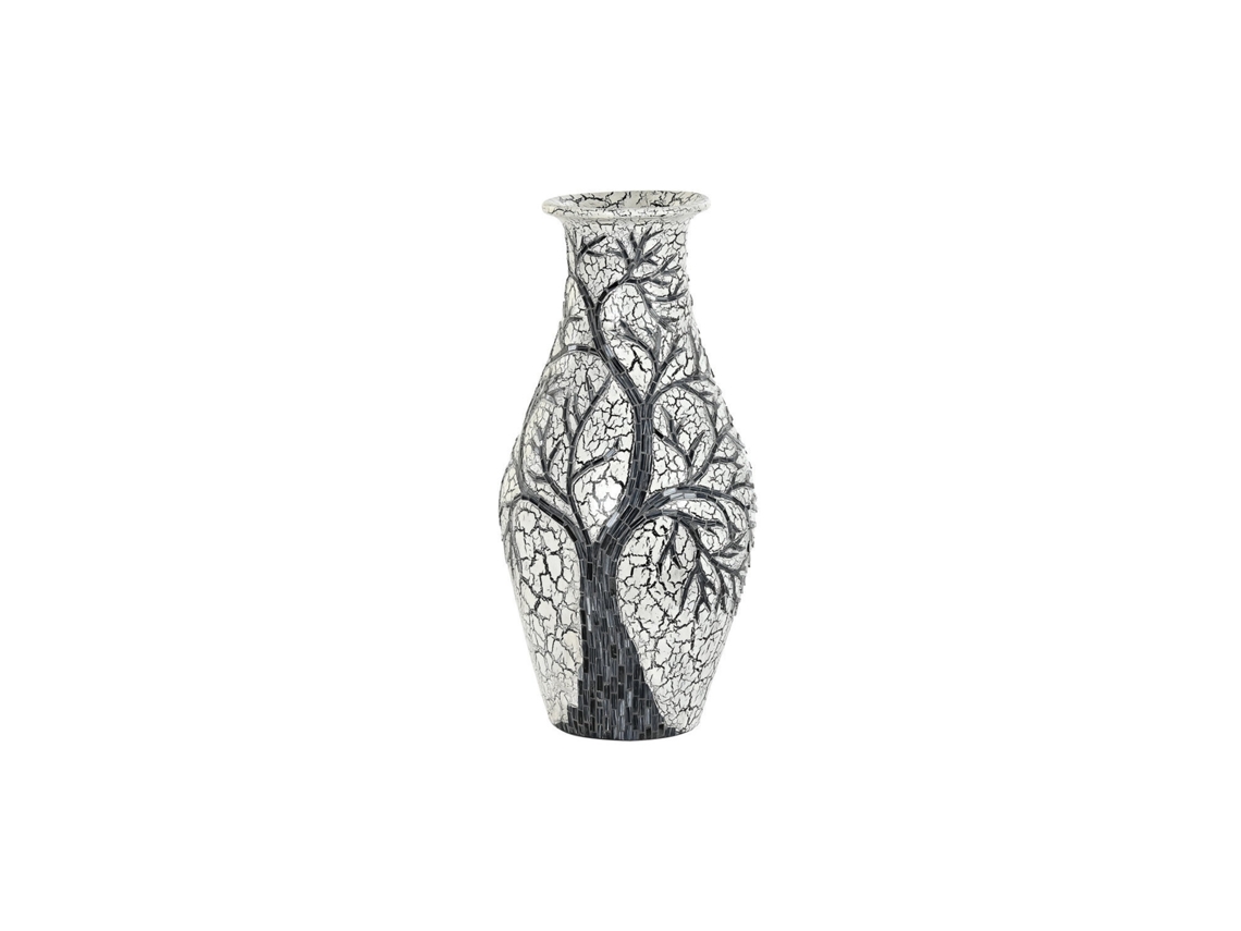 Vaso de Vidro Terracota com Árvore Branca, 29x29x60cm ALEXANDRA HOUSE LIVING