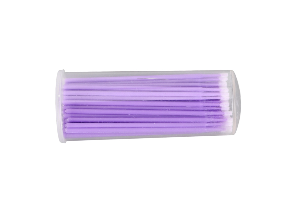 100pcs Cepillos Dentales Desechables De Color Morado Aplicadores Micro Para Clínica Oral Herramientas De Materiales