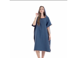 Poncho/Toalha Microfibra Secagem Rápida Azul ZYBLSSBB