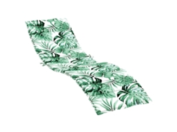 Sun Lounger Cushion, Sun Lounger Cushions Vidaxl Verde Poliéster (200 X 50 X 4 Cm)