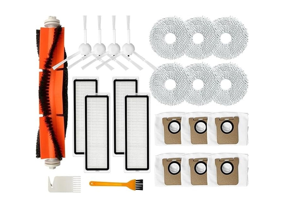 Kit de Acessórios Reposição para Aspirador de Pó Xiaomi Mijia Omni/ X10 Plus Dream S10 Pro L10s Ultra, com 23 Peças BRILVIBERA