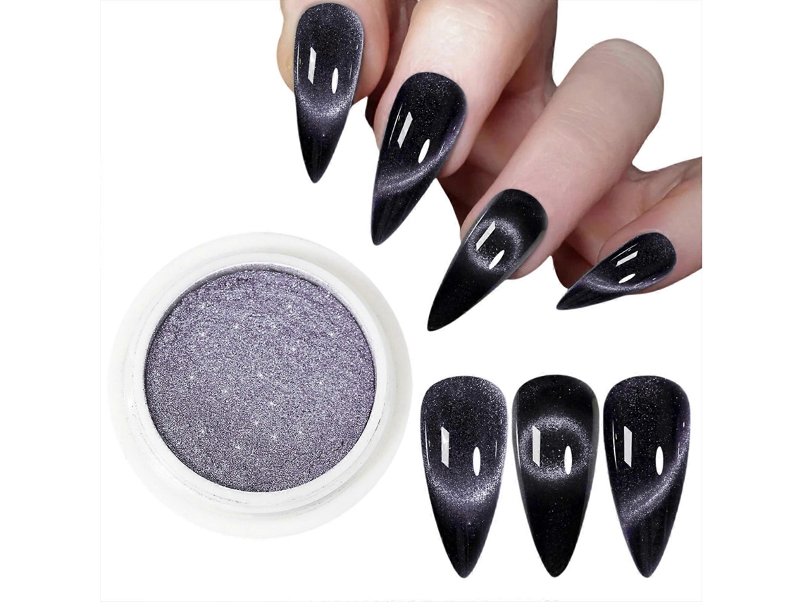 Pó Magnético Olho De Gato 9d Para Unhas Artísticas, Glitter, Pigmento Em Pó Para Unhas, Pó Para Unhas Artísticas, Pó 5 Hengrongshen