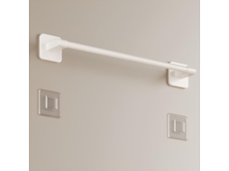 Suporte Para Toalhas Cinza Branco Banheiro Resistente À Ferrugem De 30cm, Barra Única Robusta Para Montagem Na Parede