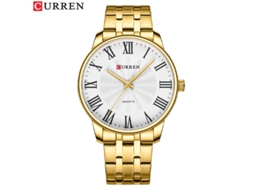 Relógio Masculino MDUG, casual, grande mostrador, números romanos, pulseira de aço, minimalista