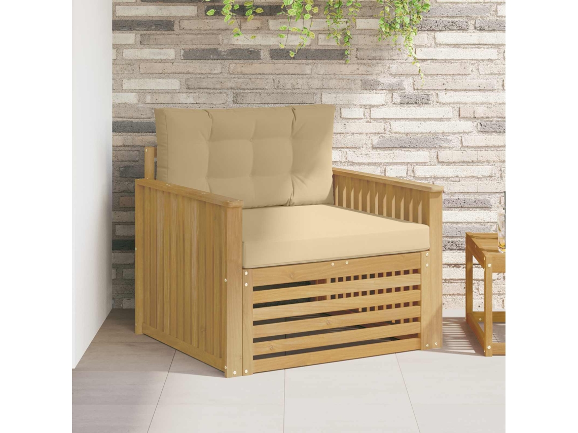 Vidaxl Sofá Exterior Poliéster Branco
