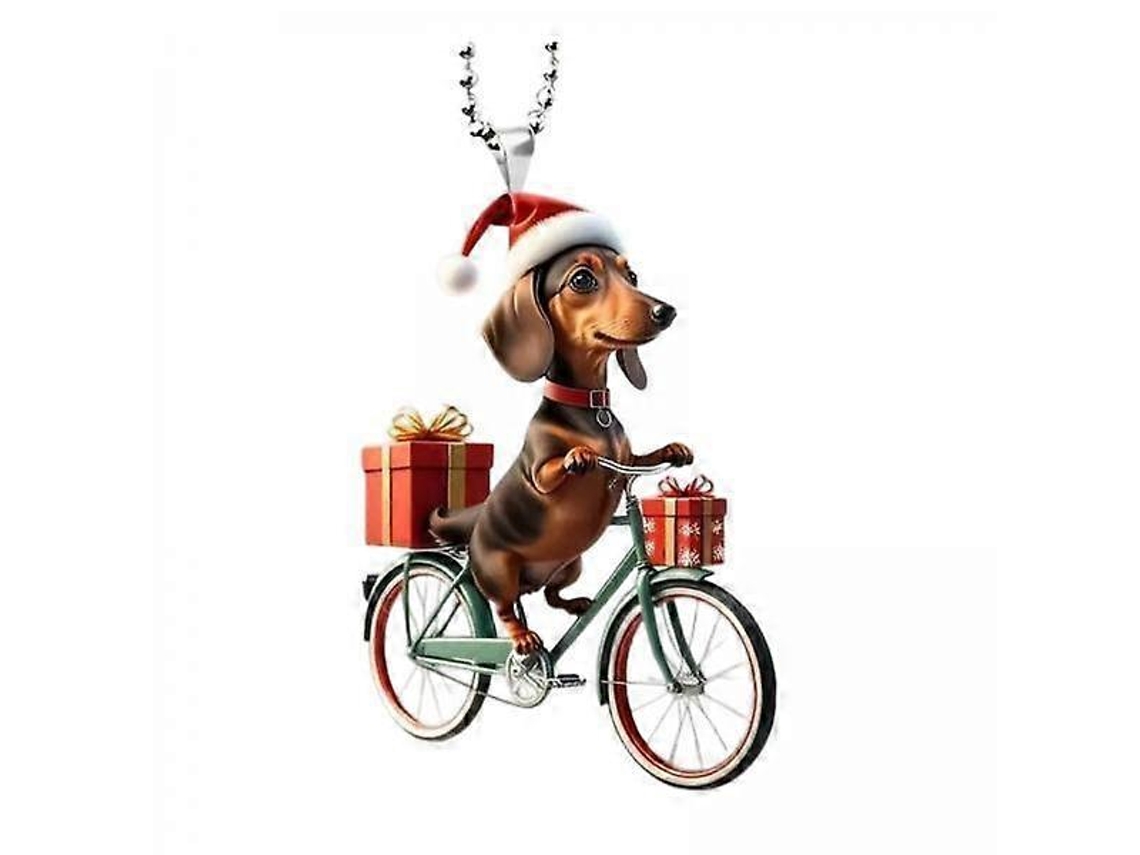 Enfeites De Cachorro De Natal Para Árvores De Natal, Decorações Para Pendurar No Carro. Olysi Shop