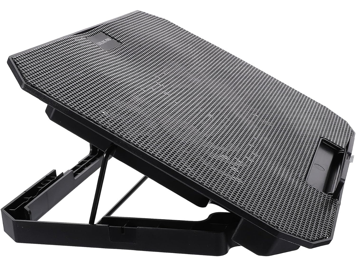 Cooler De Ar Preto Para Laptops De 14 A 15,6 Polegadas - Design Sofisticado