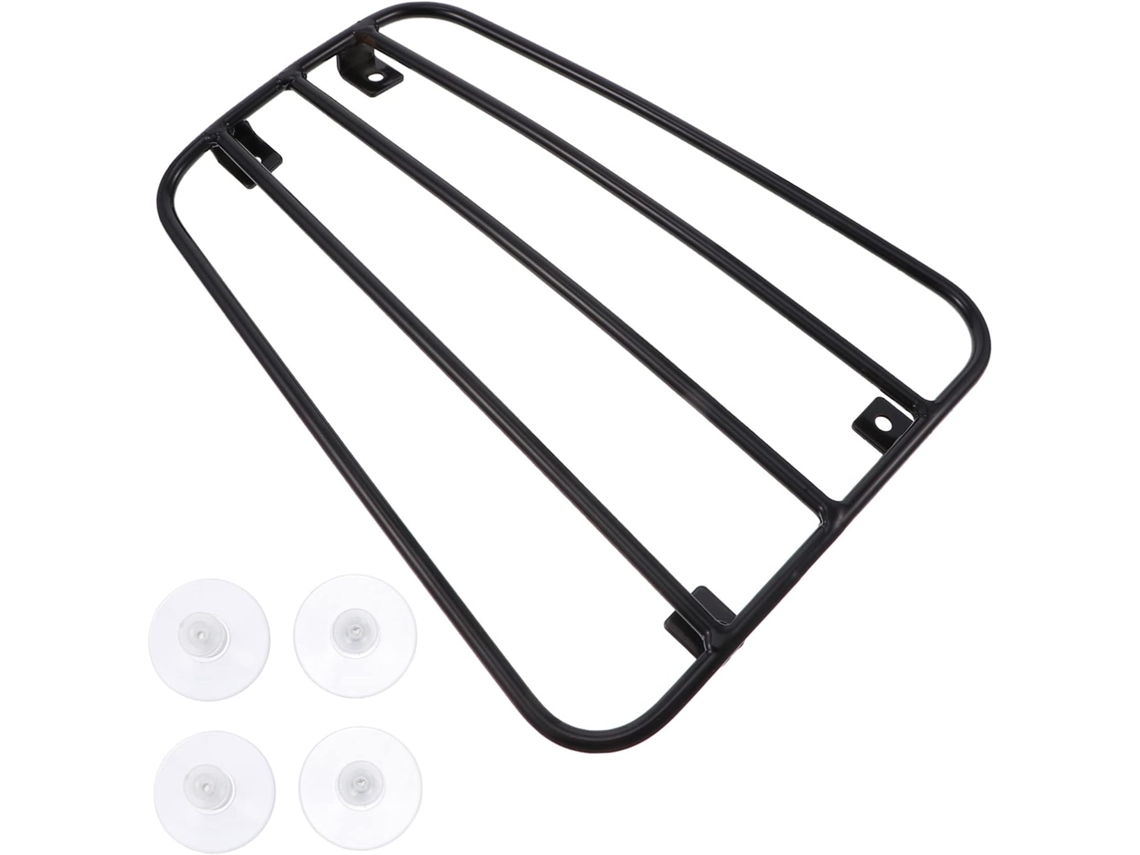 Suporte De Tanque Com Ventosa Para Motocicleta, Prateleira De Armazenamento, Bagageiro, Fácil De Instalar, Preto