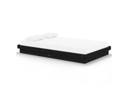 Bed Frame, Bed Frames Vidaxl Preto Madeira (120 X 200 Cm)