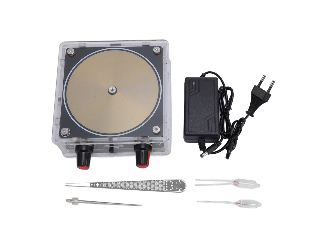 Bobina de Plasma Bluetooth com arco tocável 10cm ferramenta de experimentos científicos brinquedo de mesa plugue eu ouro S/MARCA