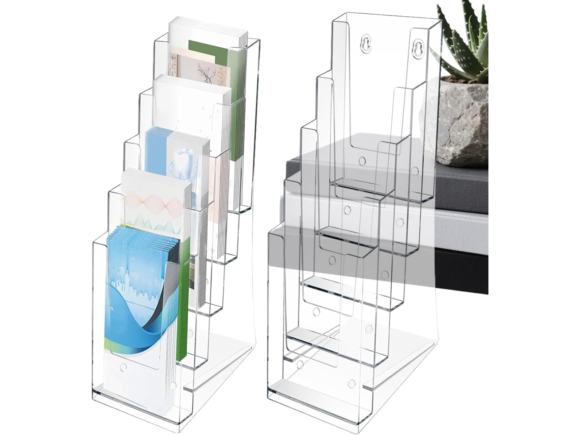 Porta Folhetos | Organizador De Parede 2 Peças | Porta Folhetos | Suporte Para Cartões Postais, Do Vayotoy