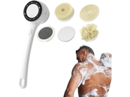 Escova Corporal Elétrica Com Cabo Longo Para As Costas, Ferramenta De Esfoliação Com Cabo Longo, 3 Níveis De Intensidade