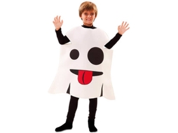 Fato Unisexo DISFRAZZES Emoji Fantasma (Tam: 7 a 9 anos)