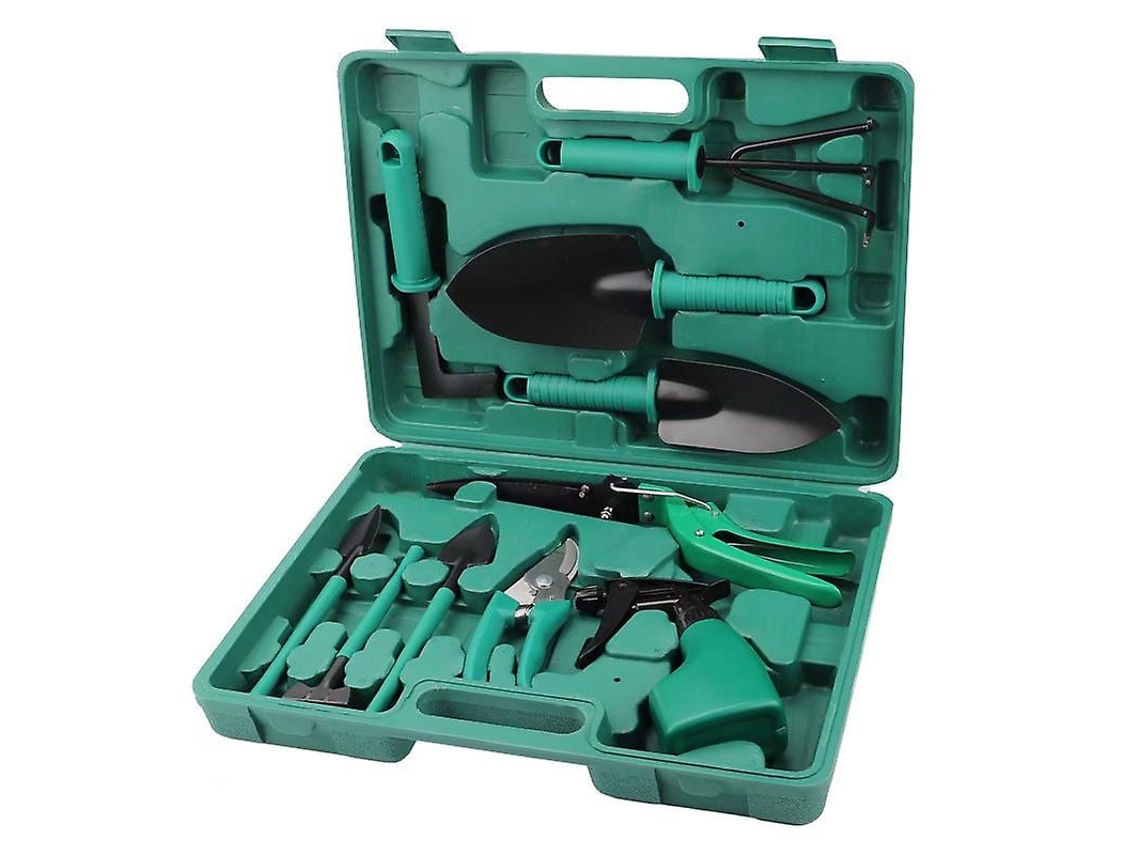Kit De Ferramentas De Jardinagem Com 10 Peças Palheta De Jardim Ferramenta De Plantio Caixa De Ferramentas
